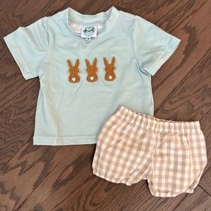 • SOLD • French Knot Bunny Shorts Set